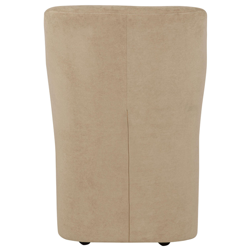 Jaelynn Upholstered Parsons Dining Side Chair Tan (Set of 2) - 107052TAN