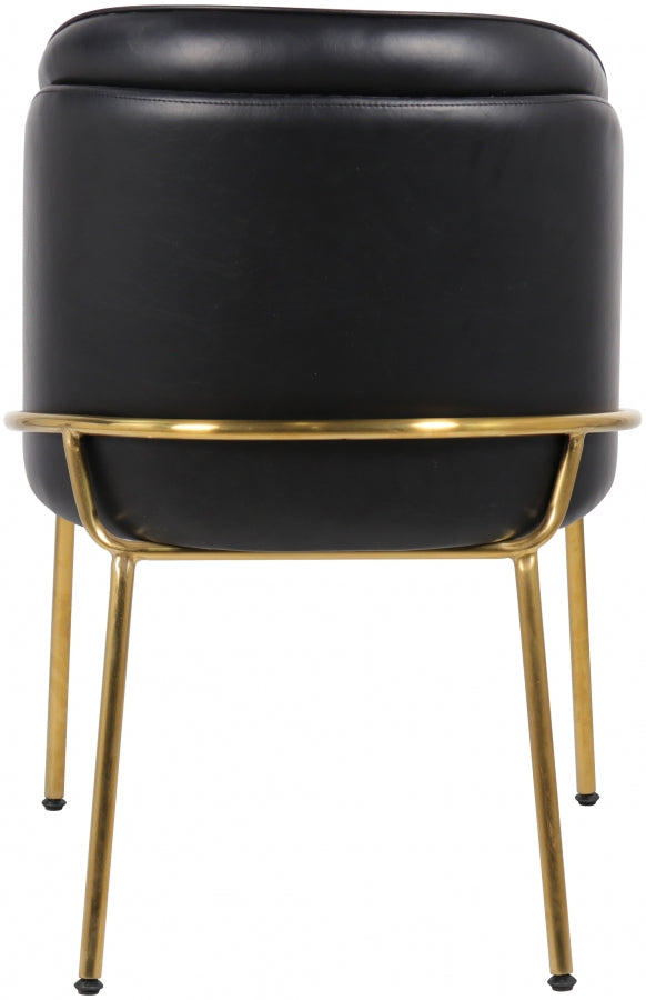 Jagger Vegan Leather Upholstered Dining Chair in Black, Set of 2 - 882Black-C