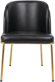Jagger Vegan Leather Upholstered Dining Chair in Black, Set of 2 - 882Black-C