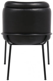 Jagger Vegan Leather Upholstered Dining Chair in Black, Set of 2 - 883Black-C
