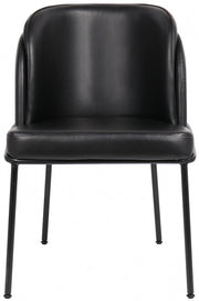 Jagger Vegan Leather Upholstered Dining Chair in Black, Set of 2 - 883Black-C