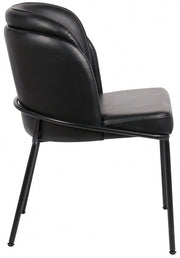 Jagger Vegan Leather Upholstered Dining Chair in Black, Set of 2 - 883Black-C
