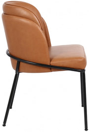Jagger Vegan Leather Upholstered Dining Chair in Cognac, Set of 2 - 883Cognac-C