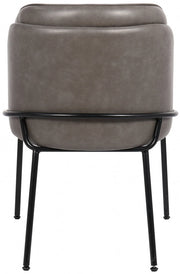 Jagger Vegan Leather Upholstered Dining Chair in Grey, Set of 2 - 883Grey-C