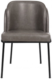 Jagger Vegan Leather Upholstered Dining Chair in Grey, Set of 2 - 883Grey-C