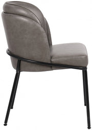 Jagger Vegan Leather Upholstered Dining Chair in Grey, Set of 2 - 883Grey-C