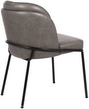 Jagger Vegan Leather Upholstered Dining Chair in Grey, Set of 2 - 883Grey-C