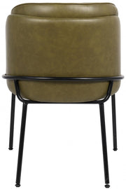 Jagger Vegan Leather Upholstered Dining Chair in Olive, Set of 2 - 883Olive-C