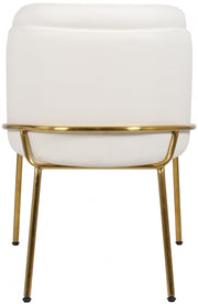 Jagger Vegan Leather Upholstered Dining Chair in White, Set of 2 - 882White-C