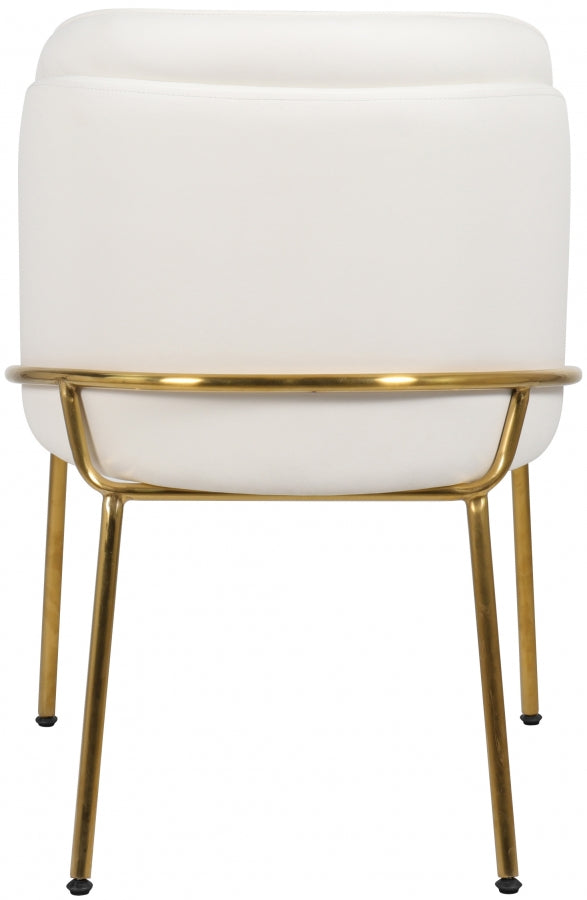 Jagger Vegan Leather Upholstered Dining Chair in White, Set of 2 - 882White-C