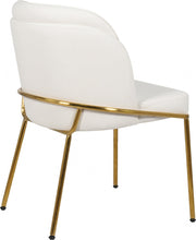 Jagger Vegan Leather Upholstered Dining Chair in White, Set of 2 - 882White-C