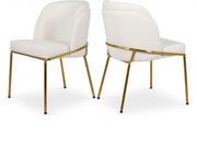 Jagger Vegan Leather Upholstered Dining Chair in White, Set of 2 - 882White-C