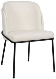 Jagger Vegan Leather Upholstered Dining Chair in White, Set of 2 - 883White-C