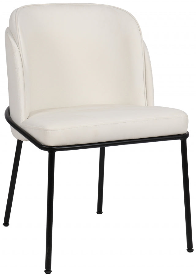 Jagger Vegan Leather Upholstered Dining Chair in White, Set of 2 - 883White-C