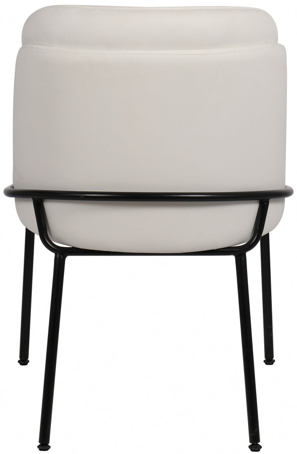 Jagger Vegan Leather Upholstered Dining Chair in White, Set of 2 - 883White-C
