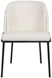 Jagger Vegan Leather Upholstered Dining Chair in White, Set of 2 - 883White-C