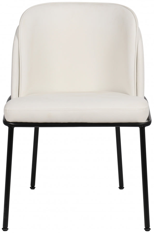 Jagger Vegan Leather Upholstered Dining Chair in White, Set of 2 - 883White-C