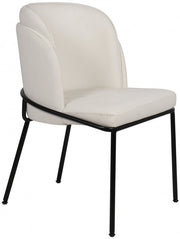 Jagger Vegan Leather Upholstered Dining Chair in White, Set of 2 - 883White-C