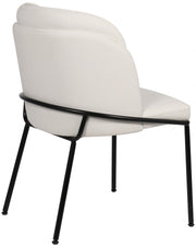 Jagger Vegan Leather Upholstered Dining Chair in White, Set of 2 - 883White-C