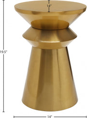 Jai Iron End Table in Gold - 241-ET
