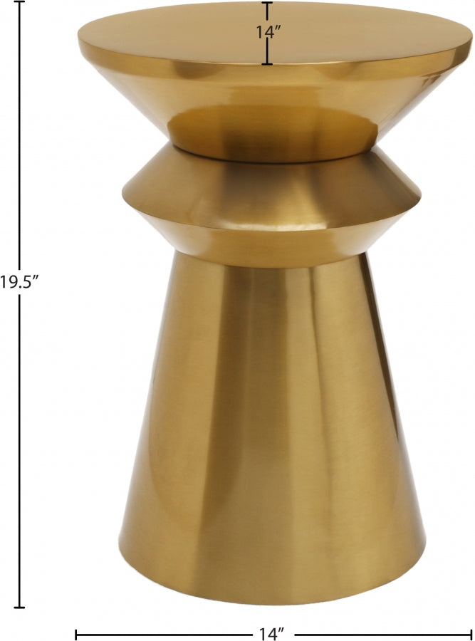 Jai Iron End Table in Gold - 241-ET