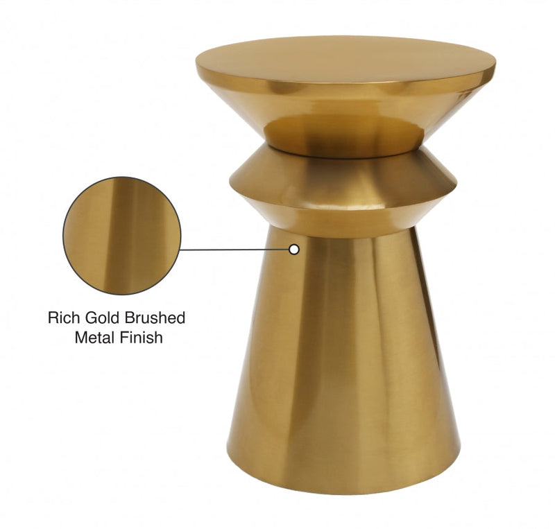 Jai Iron End Table in Gold - 241-ET