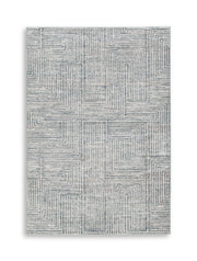 Jaiminson Blue/Gray/White Medium Rug - R408702