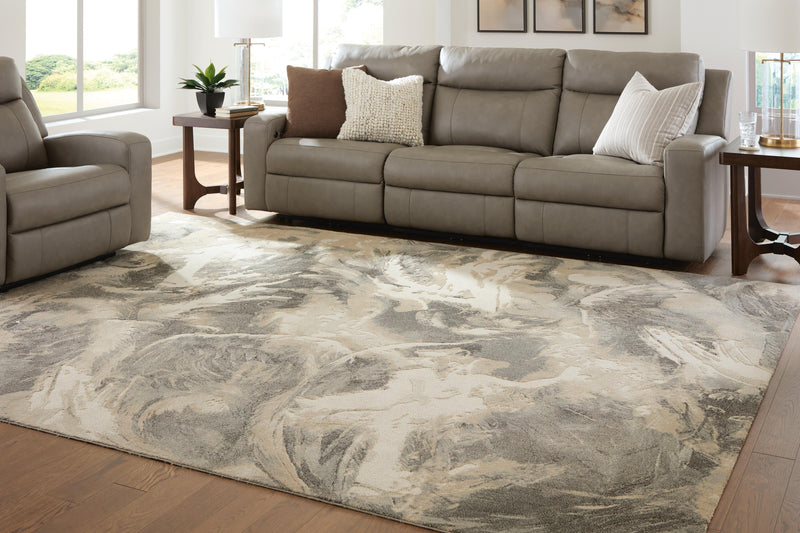 Jairlett Beige/Ivory/Charcoal Extra Large Rug - R408800