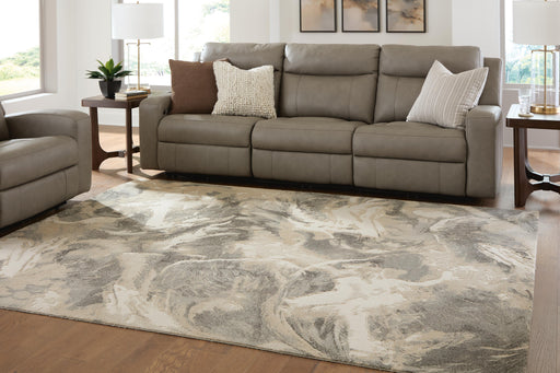 Jairlett Beige/Ivory/Charcoal Large Rug - R408801