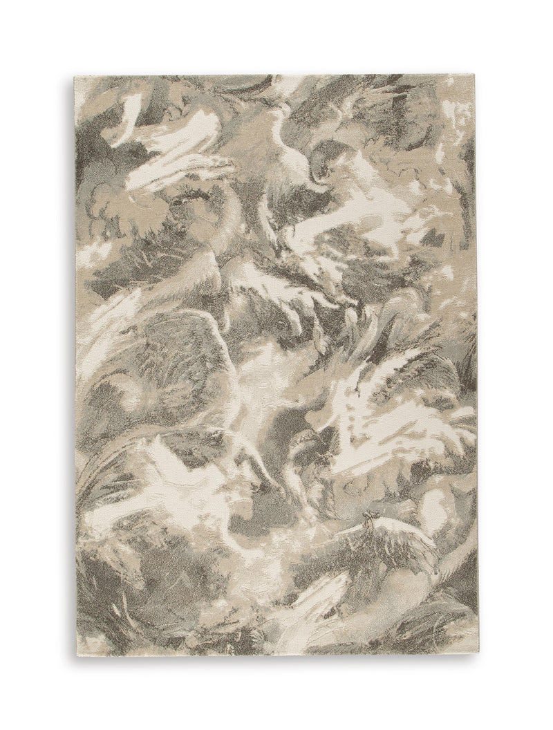 Jairlett Beige/Ivory/Charcoal Medium Rug - R408802
