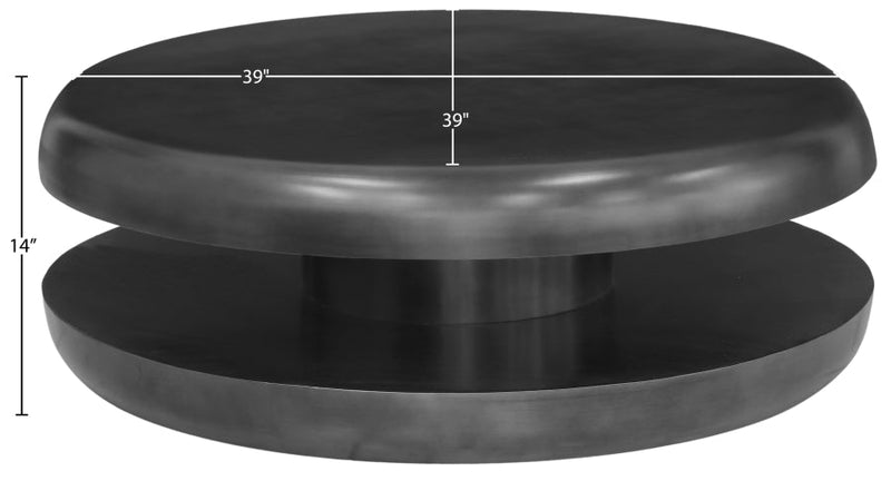 Jamison Iron Coffee Table in Black - 99071Black-CT