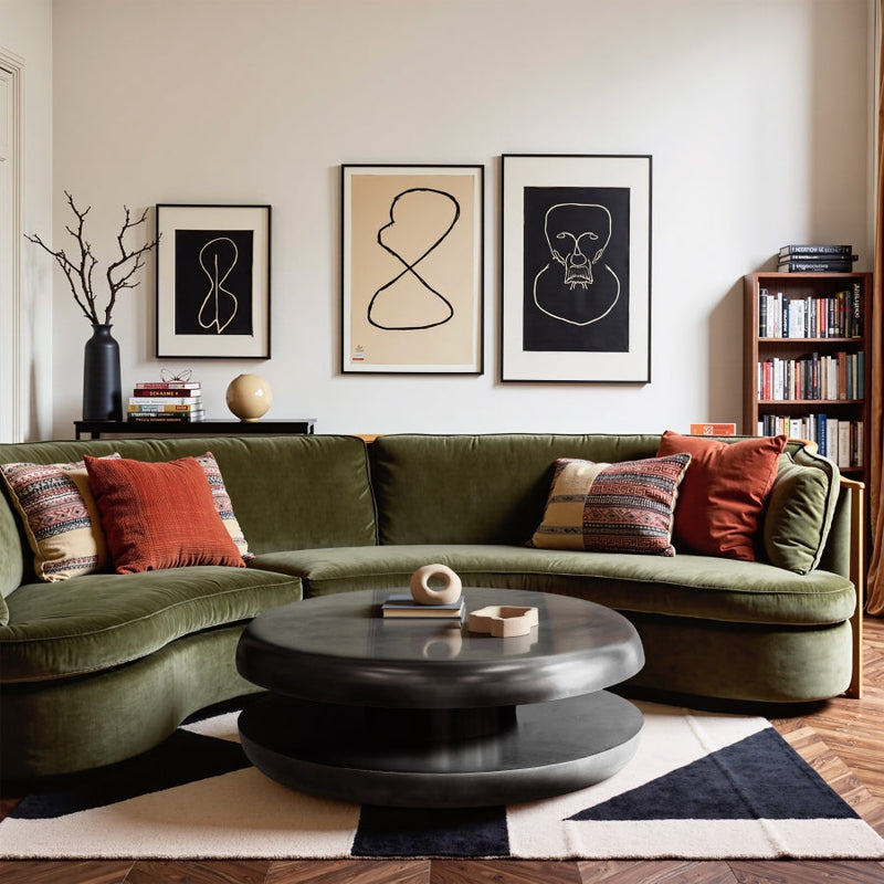 Jamison Iron Coffee Table in Black - 99071Black-CT