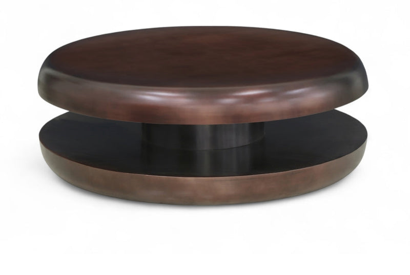 Jamison Iron Coffee Table in Brown - 99071Brown-CT