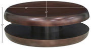 Jamison Iron Coffee Table in Brown - 99071Brown-CT