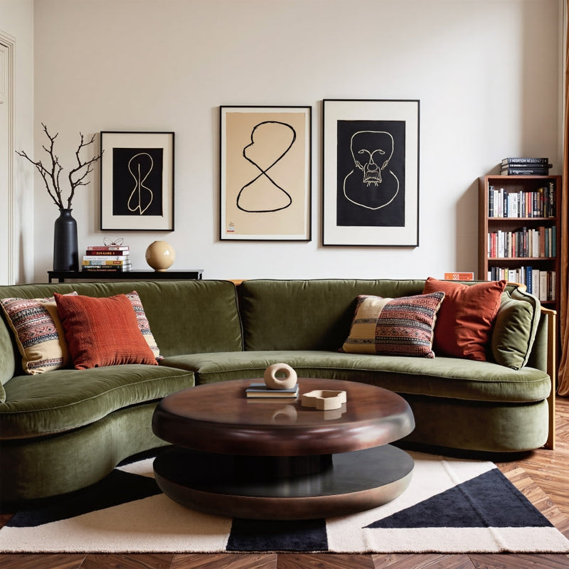 Jamison Iron Coffee Table in Brown - 99071Brown-CT