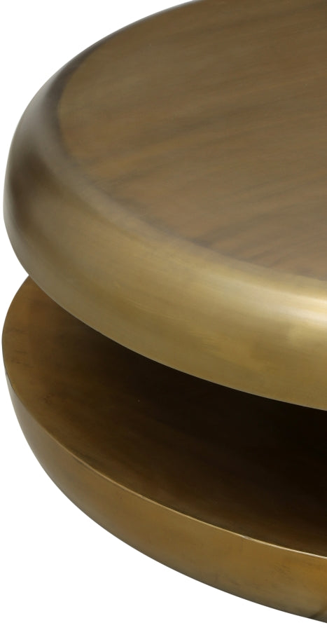 Jamison Iron Coffee Table in Gold - 99071Gold-CT