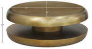 Jamison Iron Coffee Table in Gold - 99071Gold-CT