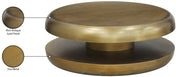 Jamison Iron Coffee Table in Gold - 99071Gold-CT