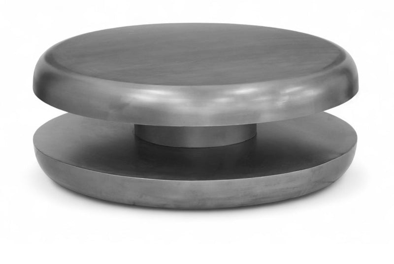 Jamison Iron Coffee Table in Silver - 99071Silver-CT