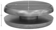 Jamison Iron Coffee Table in Silver - 99071Silver-CT