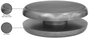 Jamison Iron Coffee Table in Silver - 99071Silver-CT