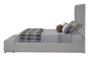 Jane - Gray Upholstered Storage King Bed with USB Charger - B159-K-Bed