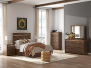 Janfyn Brown Full Panel  Bed with 2 Sided Storage - PCB1010B17