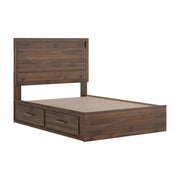 Janfyn Brown Full Panel  Bed with 2 Sided Storage - PCB1010B17