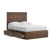 Janfyn Brown Full Panel  Bed with 2 Sided Storage - PCB1010B17