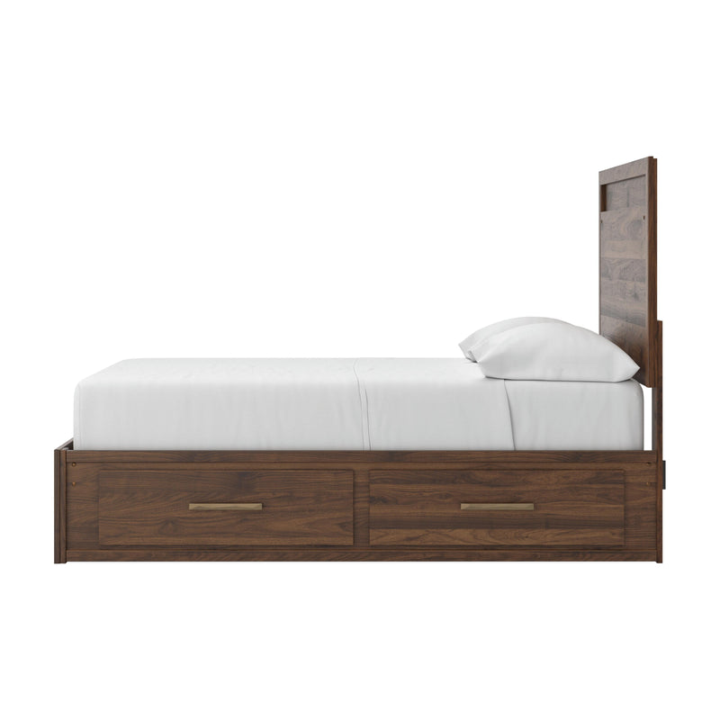 Janfyn Brown Full Panel  Bed with 2 Sided Storage - PCB1010B17
