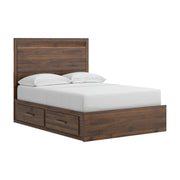 Janfyn Brown Full Panel Platform Bed with Storage - PCB1010B16