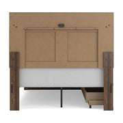 Janfyn Brown Full Panel Platform Bed with Storage - PCB1010B16