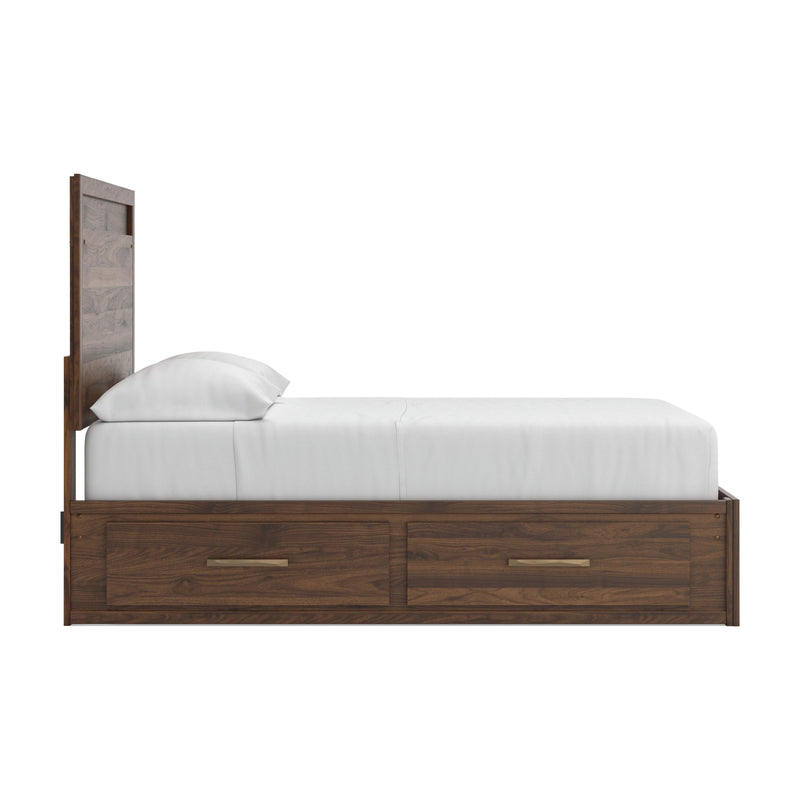 Janfyn Brown Full Panel Platform Bed with Storage - PCB1010B16