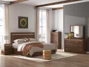Janfyn Brown King Panel Bed with 2 Sided Storage - PCB1010B10